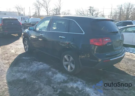 2011 Acura Mdx Technology Package from USA, damaged, VIN 2HNYD2H62BH534296